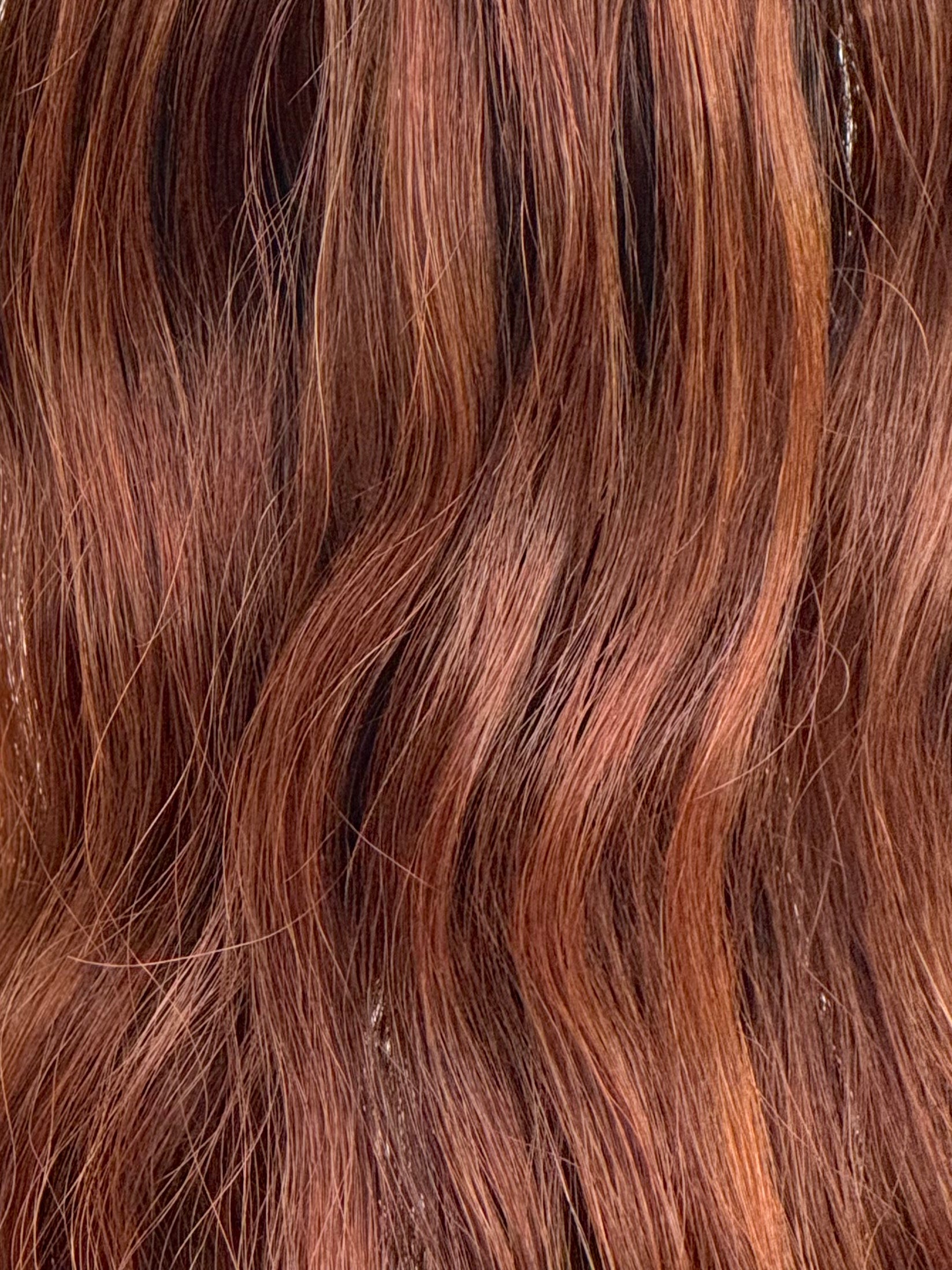 The Ouro Dusk | Golden Copper Brown | 24" Brazilian Long Piece Tape-In | Straight Human Hair 55g