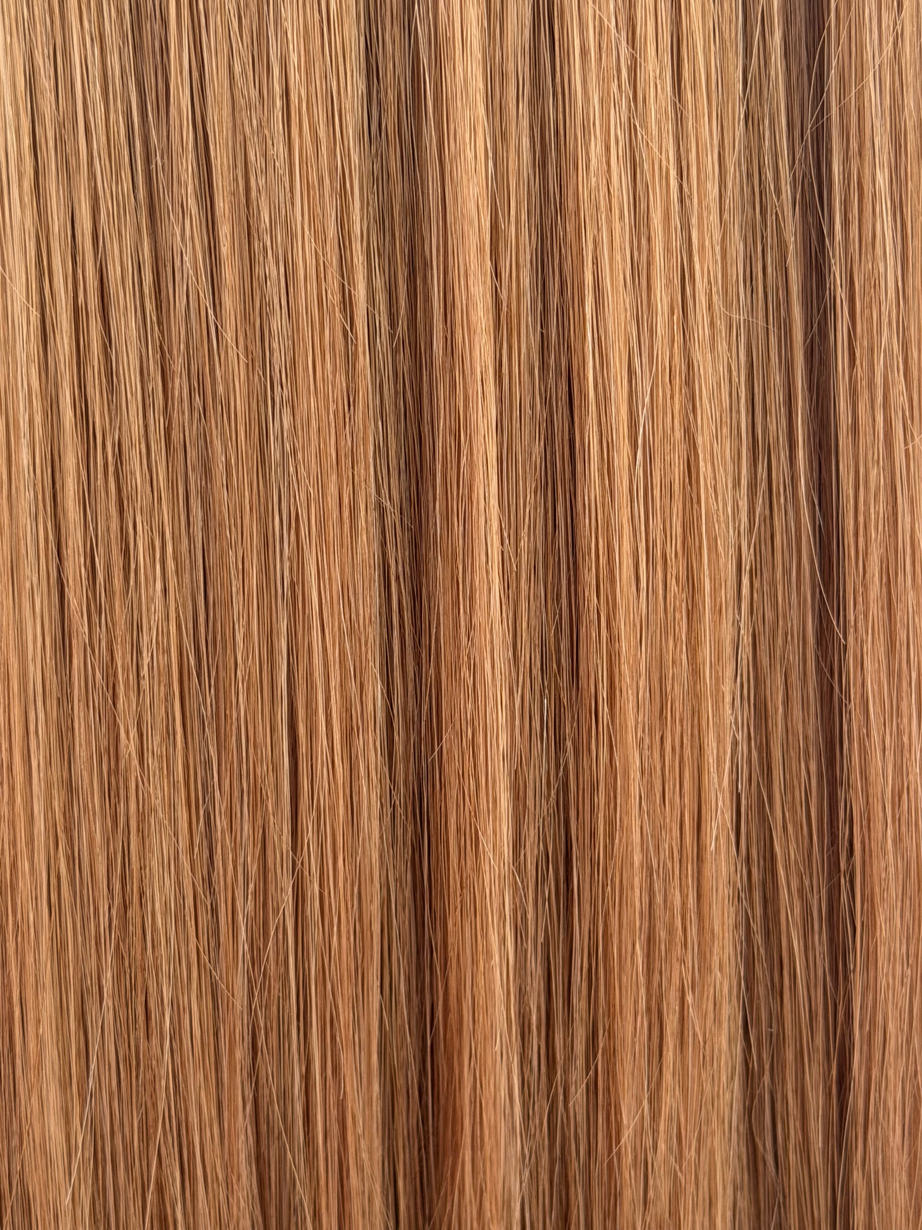 The Veadeiros Velvet | Golden Honey Blonde | 28" Brazilian Long Piece Tape-In | Straight Human Hair 70g