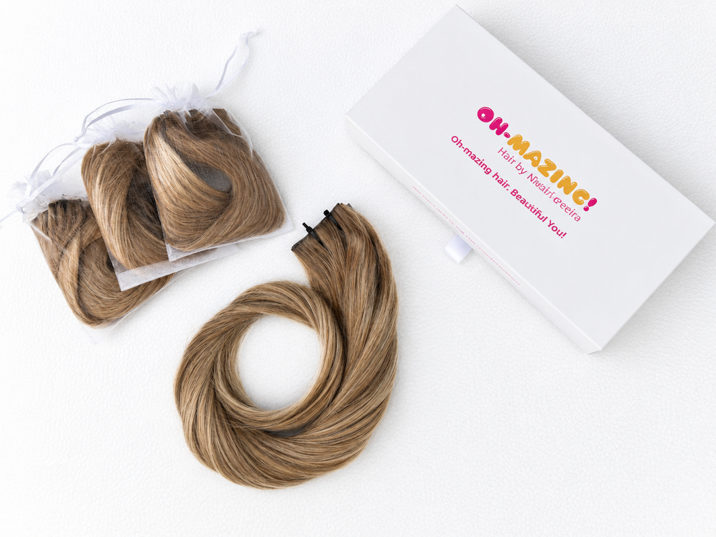 The Golden Dunes | Beige Blonde #18 | 26" Invisible Brazilian Long Piece Tape-In | 100% Double Drawn Remy Human Hair | 70g
