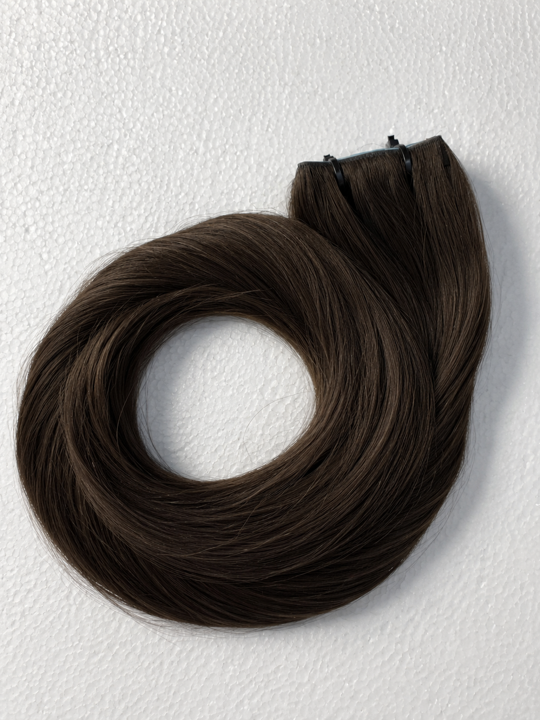 The Serra Stone | Ash Brown Natural #8 | 26" Invisible Brazilian Long Piece Tape-In | 100% Double Drawn Remy Human Hair | 70g