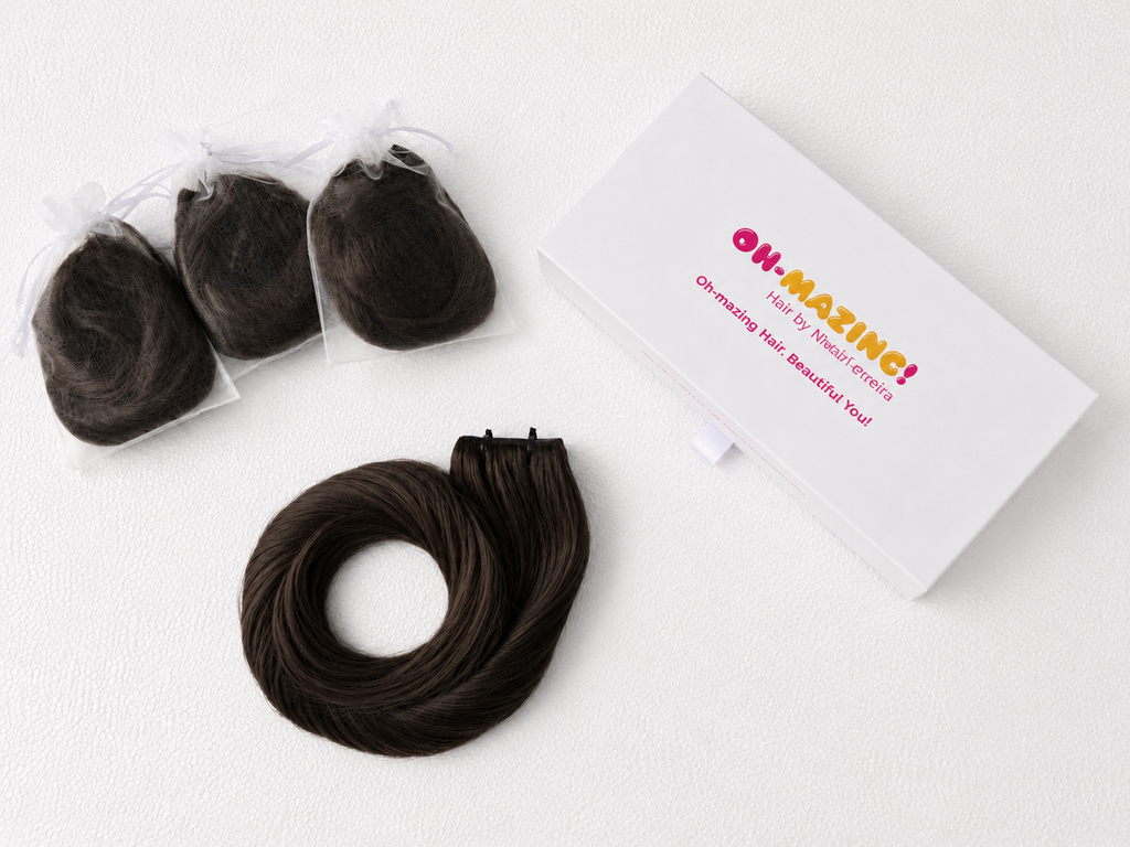 The Serra Stone | Ash Brown Natural #8 | 26" Invisible Brazilian Long Piece Tape-In | 100% Double Drawn Remy Human Hair | 70g