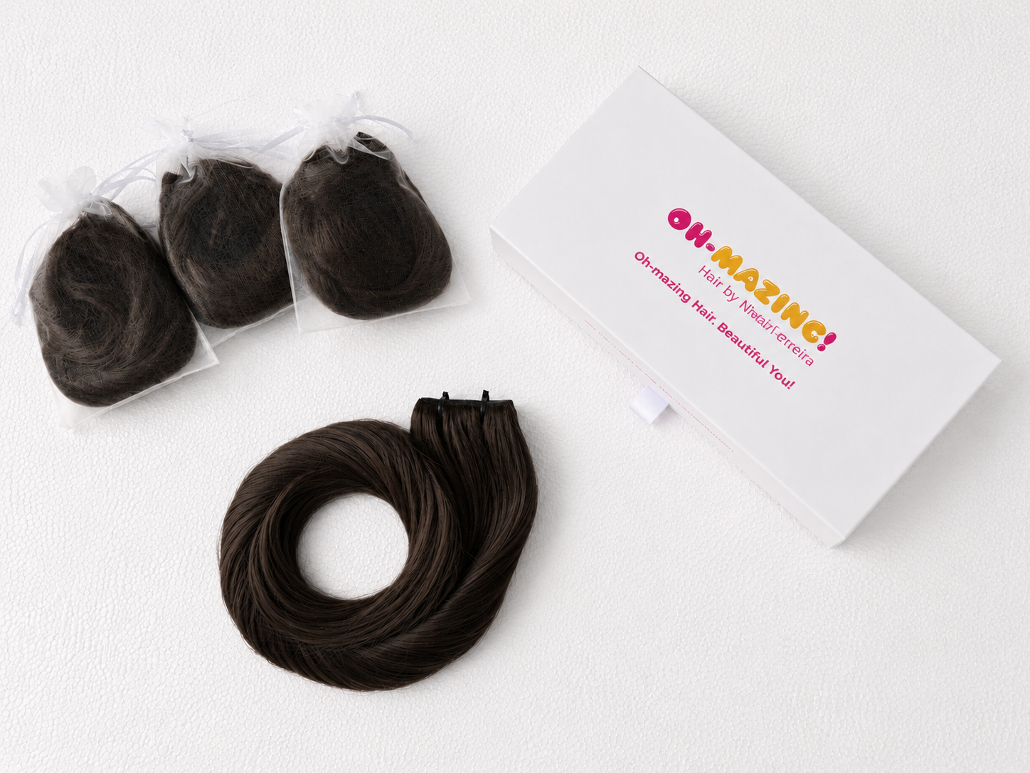 The Serra Stone | Ash Brown Natural #8 | 26" Invisible Brazilian Long Piece Tape-In | 100% Double Drawn Remy Human Hair | 70g