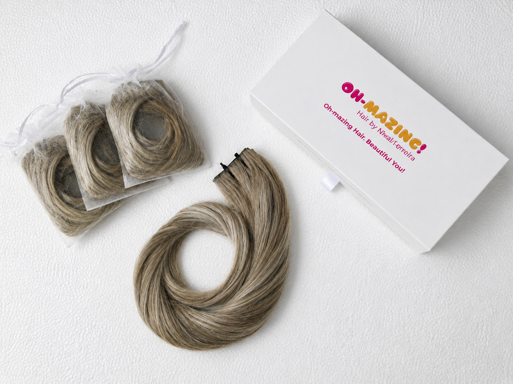 The Chapada Glow | Ash Balayage | 26" Invisible Brazilian Long Piece Tape-In | 100% Double Drawn Remy Human Hair | 70g